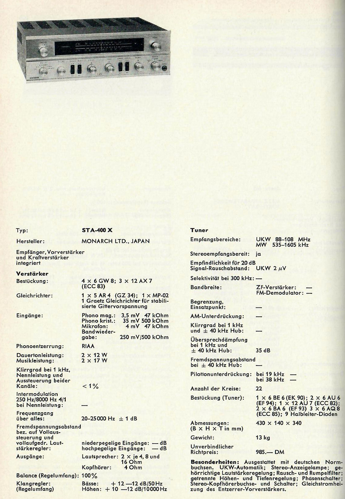 Monarch STA-400 X-Daten-1967.jpg