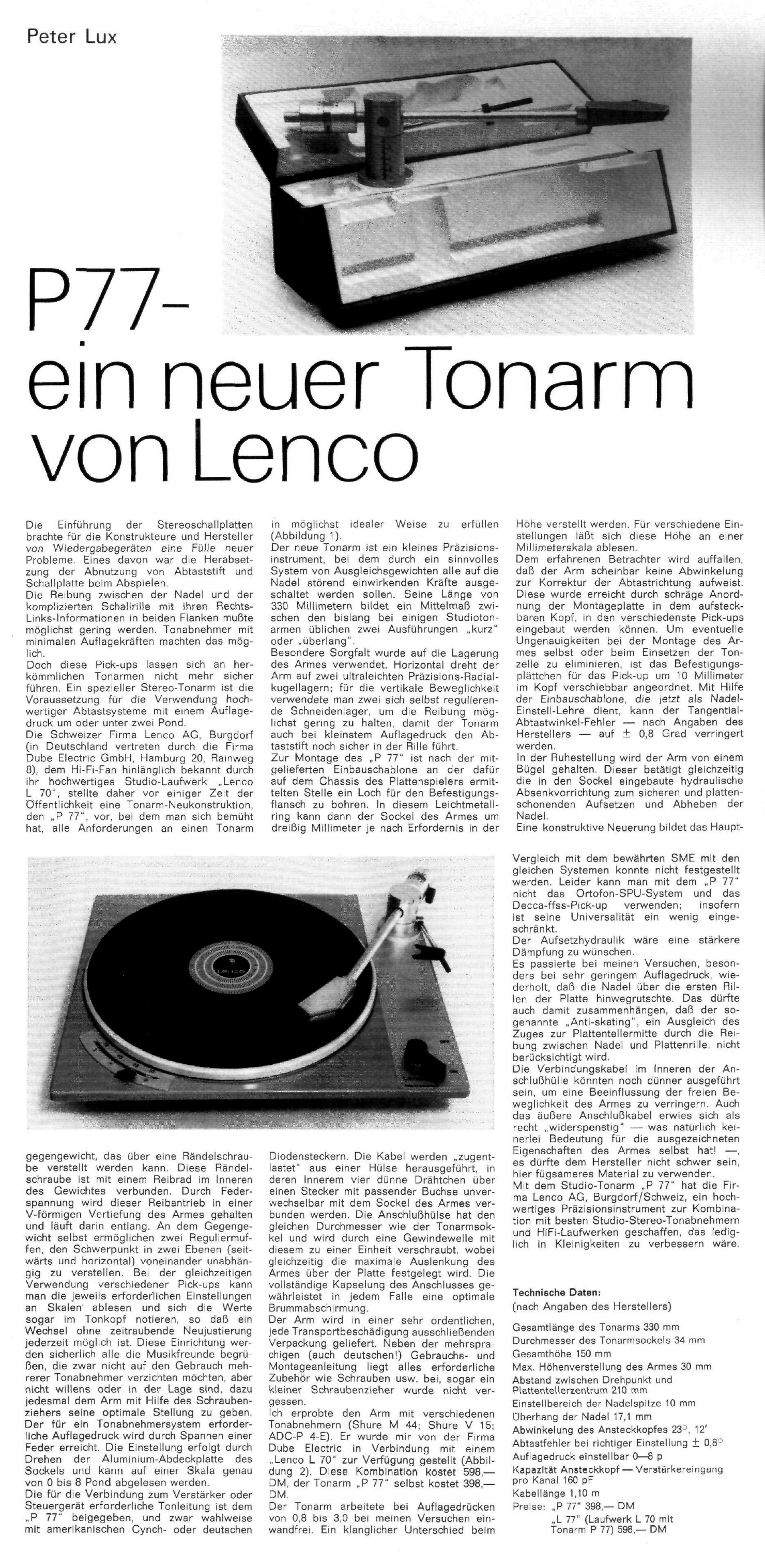 Lenco P-77-Bericht-1965.jpg