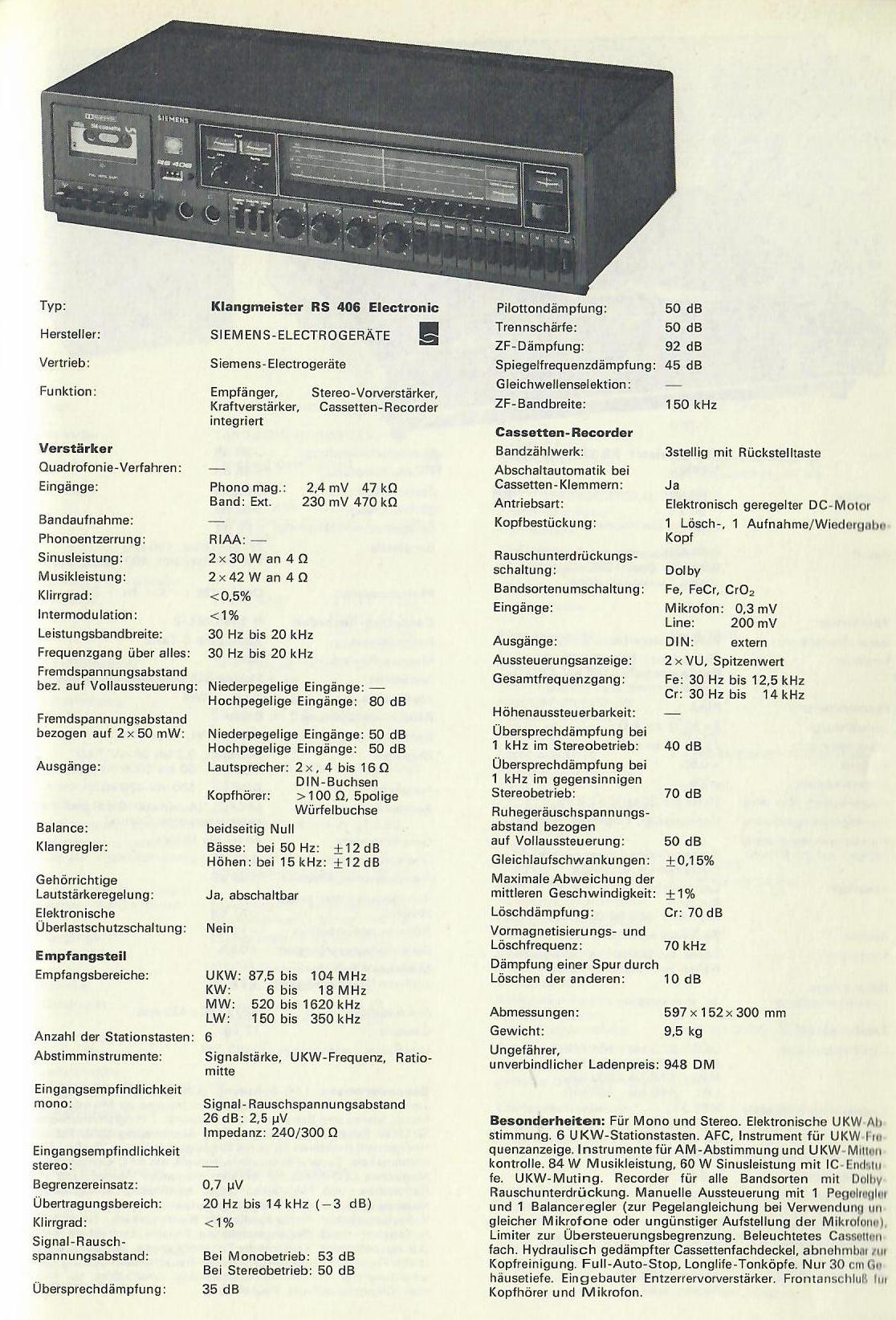 Siemens Klangmeister RS-406 Electronic-Daten.jpg