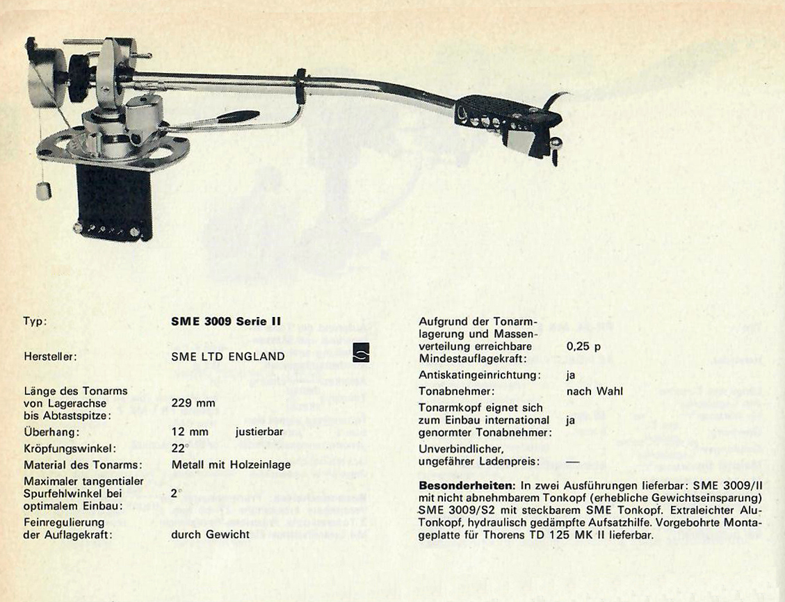 SME 3009 II-Daten-1974.jpg