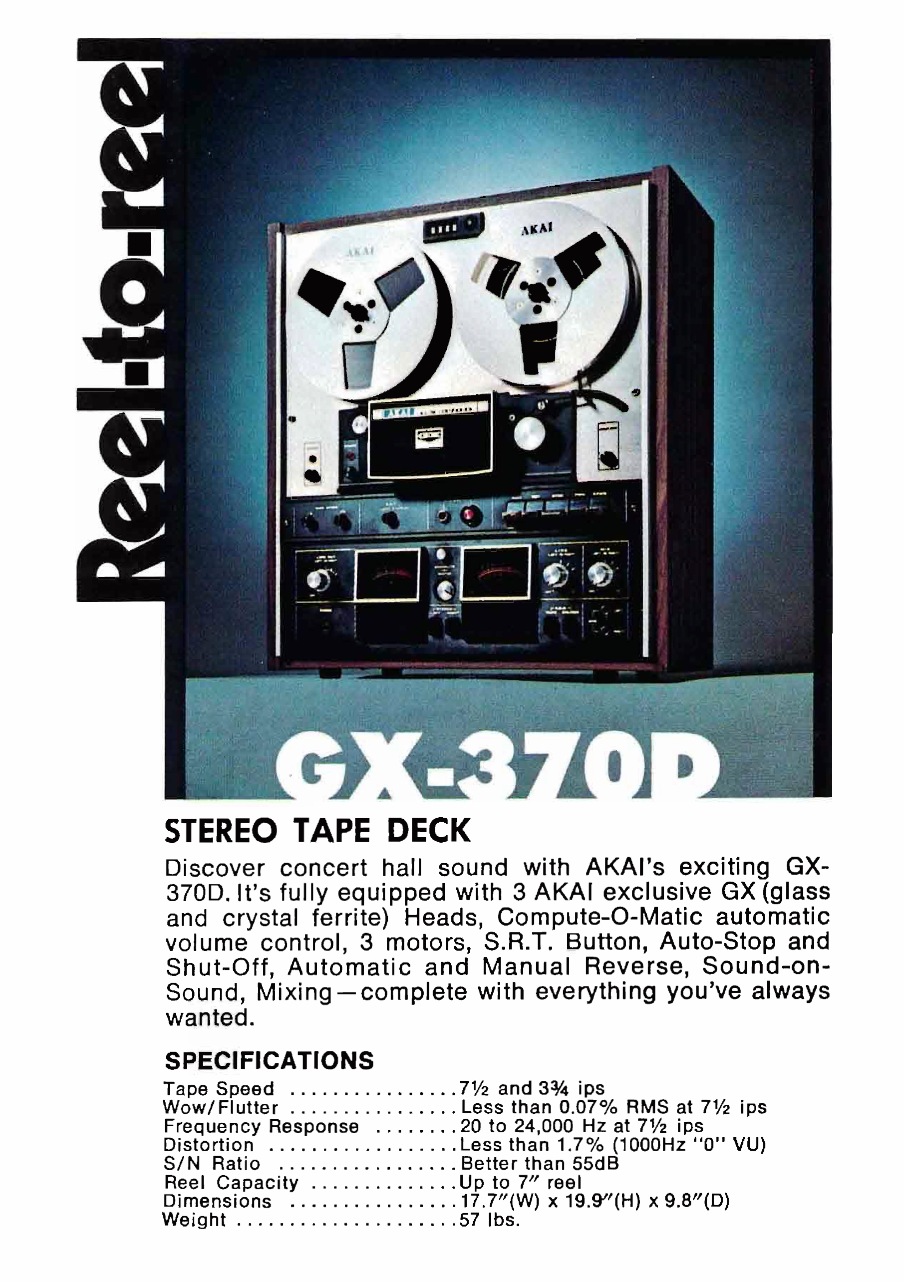 Akai X-5000 Tape Recorder