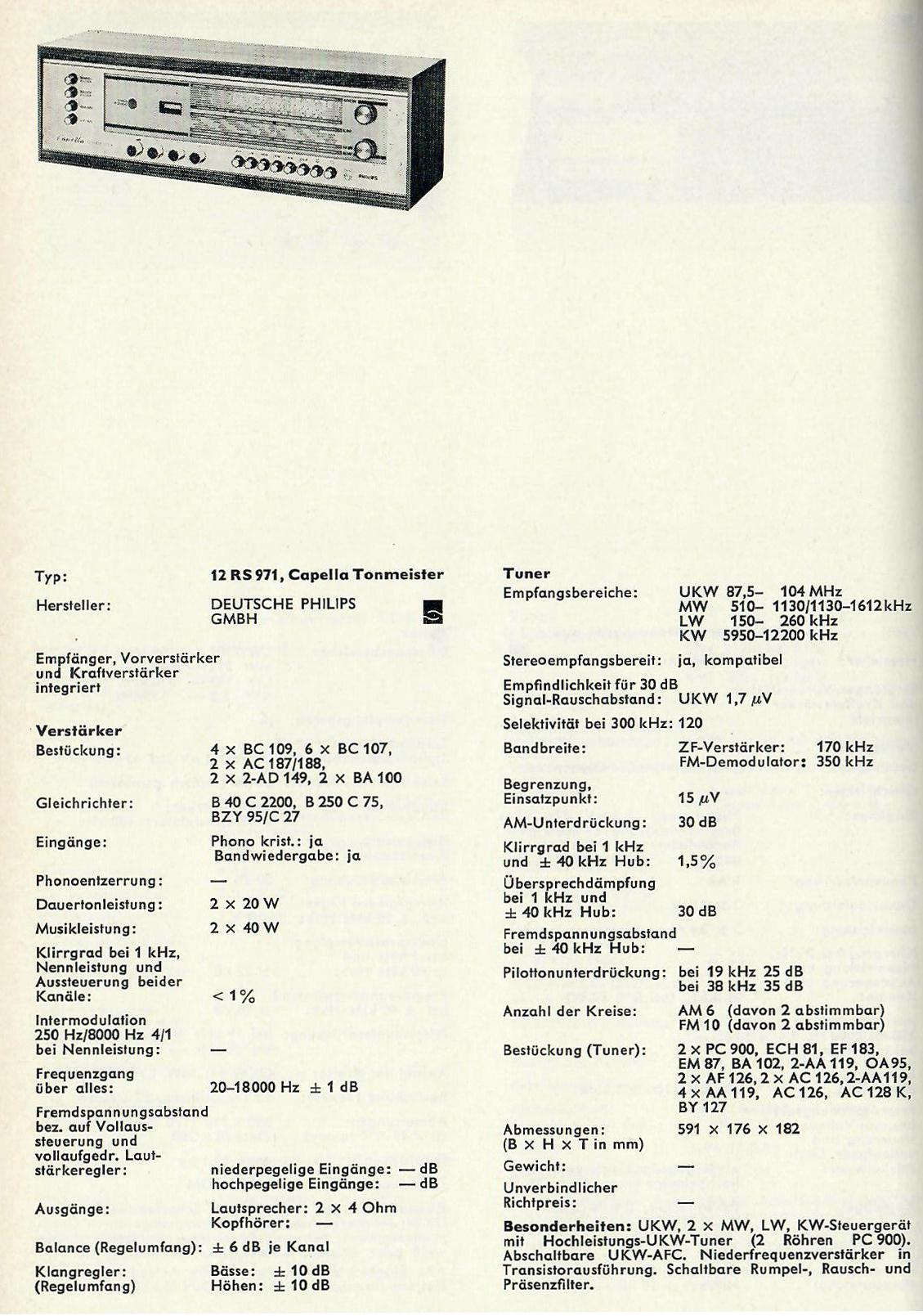 Philips Capella 971-Daten.jpg
