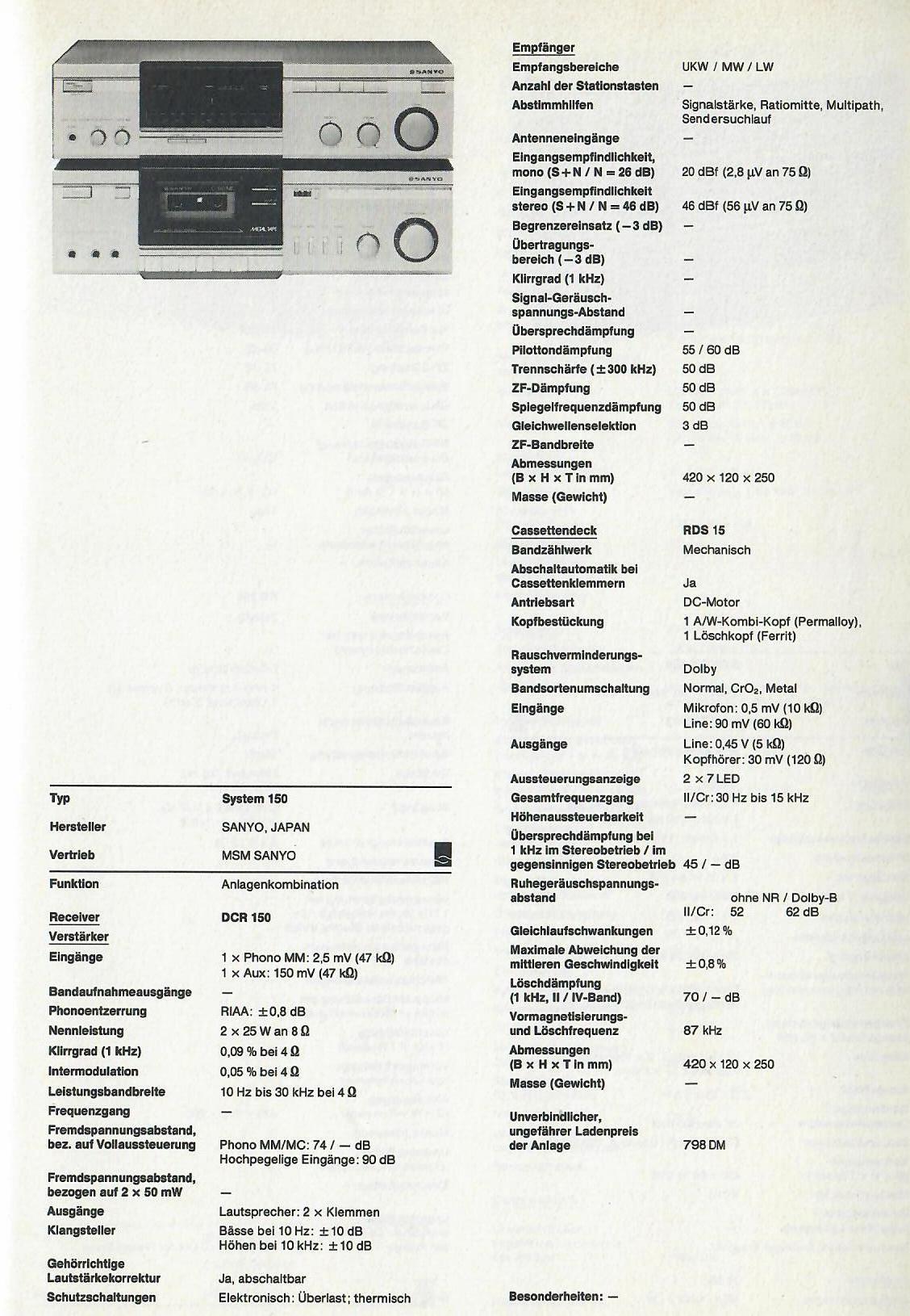 Sanyo System 150-Daten.jpg