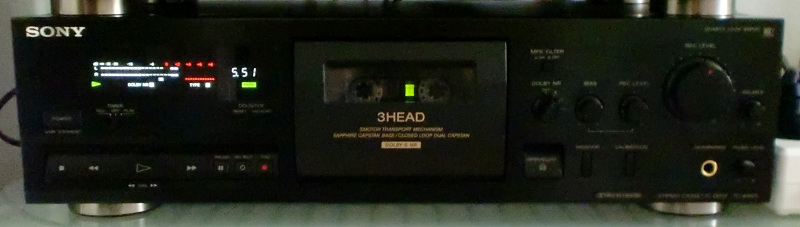 Bild: Sony TC-K 815 S, abspielen einer TDK SA-X