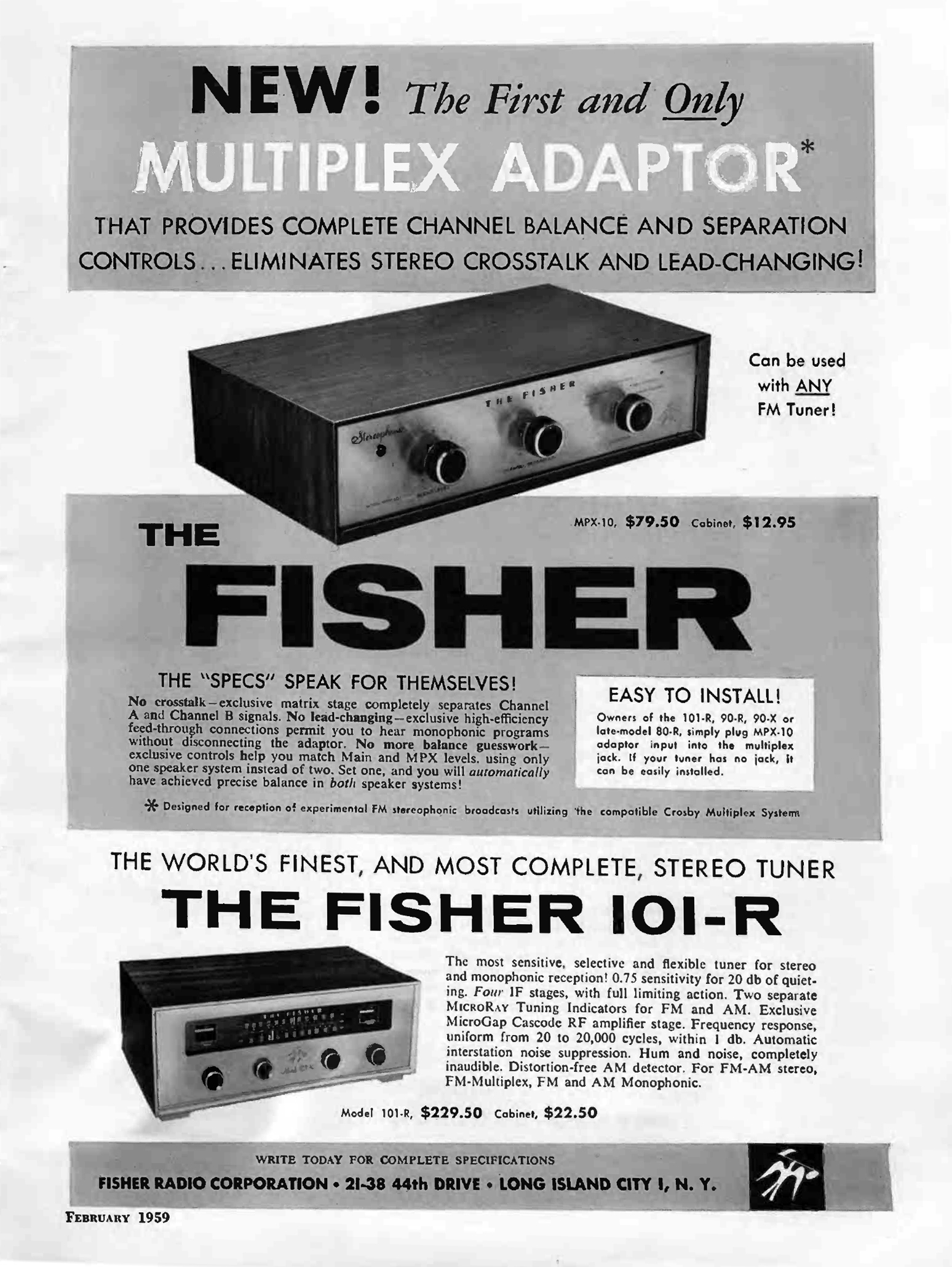 Fisher MPX-10-FM-101 R-Werbung-1959.jpg