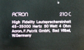 Acron 210C label.png